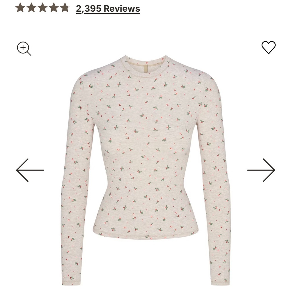 Skims Cotton Jersey Long Sleeve